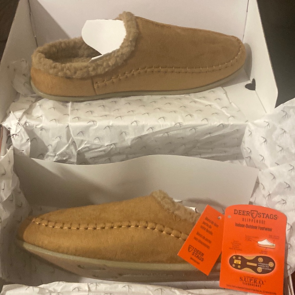 NWT mens indoor/outdoor slippers